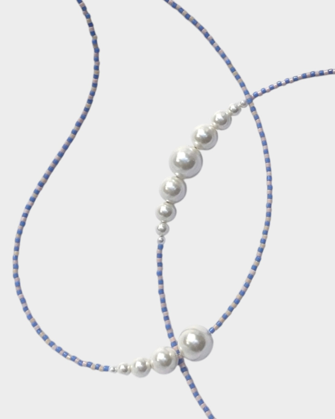 Necklace No7 - Blue & Rose Tea