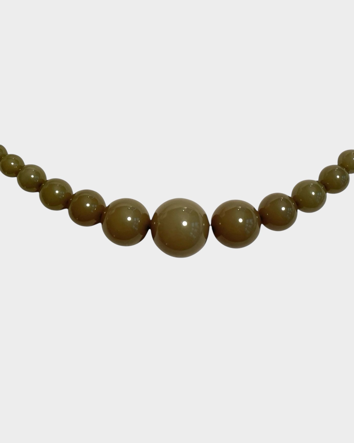 Mega Necklace - Army Green - Limited jewellery by Lemonade - made by hand in Denmark