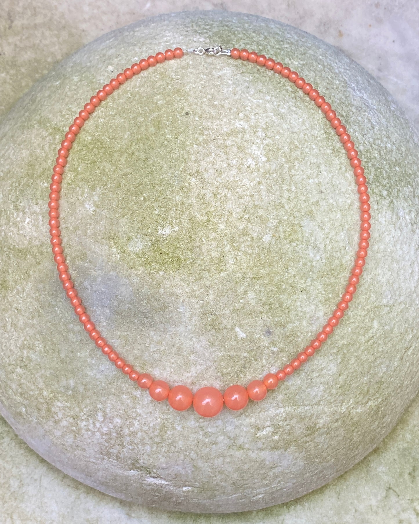 Necklace No3 - Coral - Limited jewellery by Lemonade - made by hand in Denmark