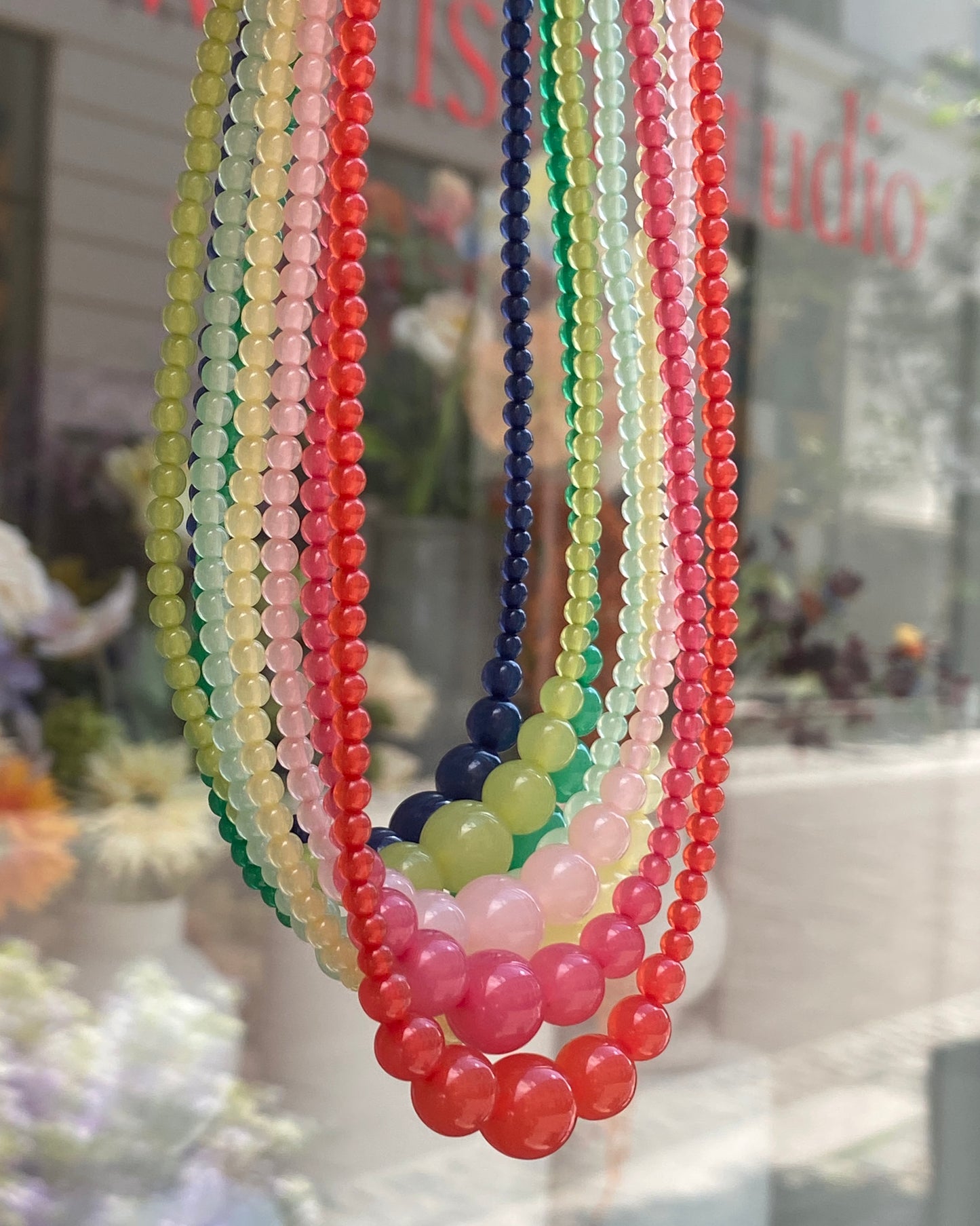 Necklace No3 - Pink Powder