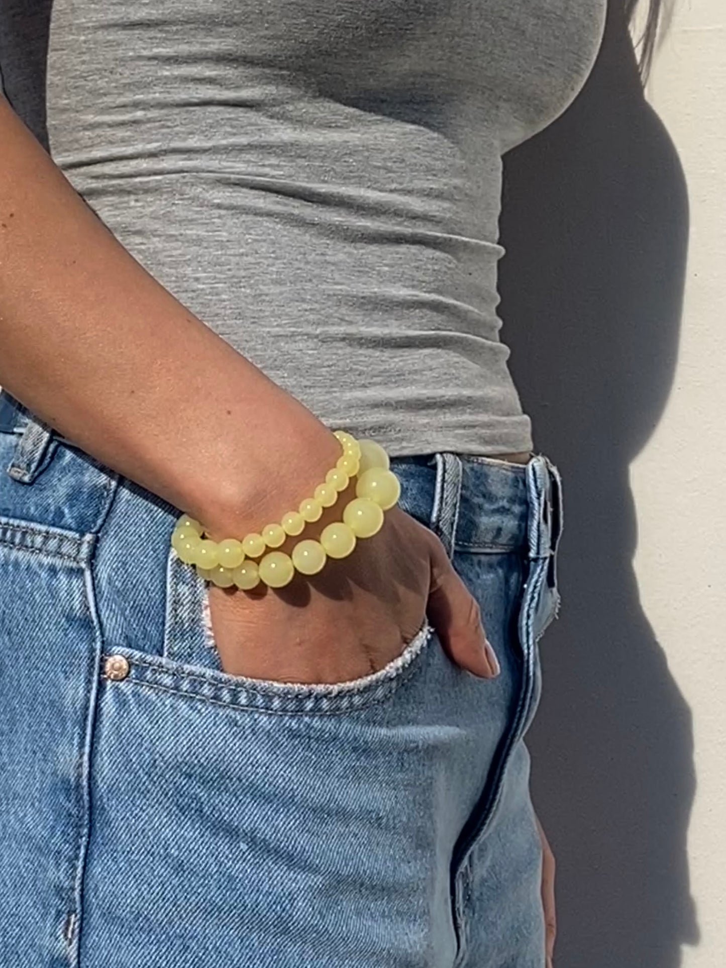 Mega Bracelet - Pastel Yellow