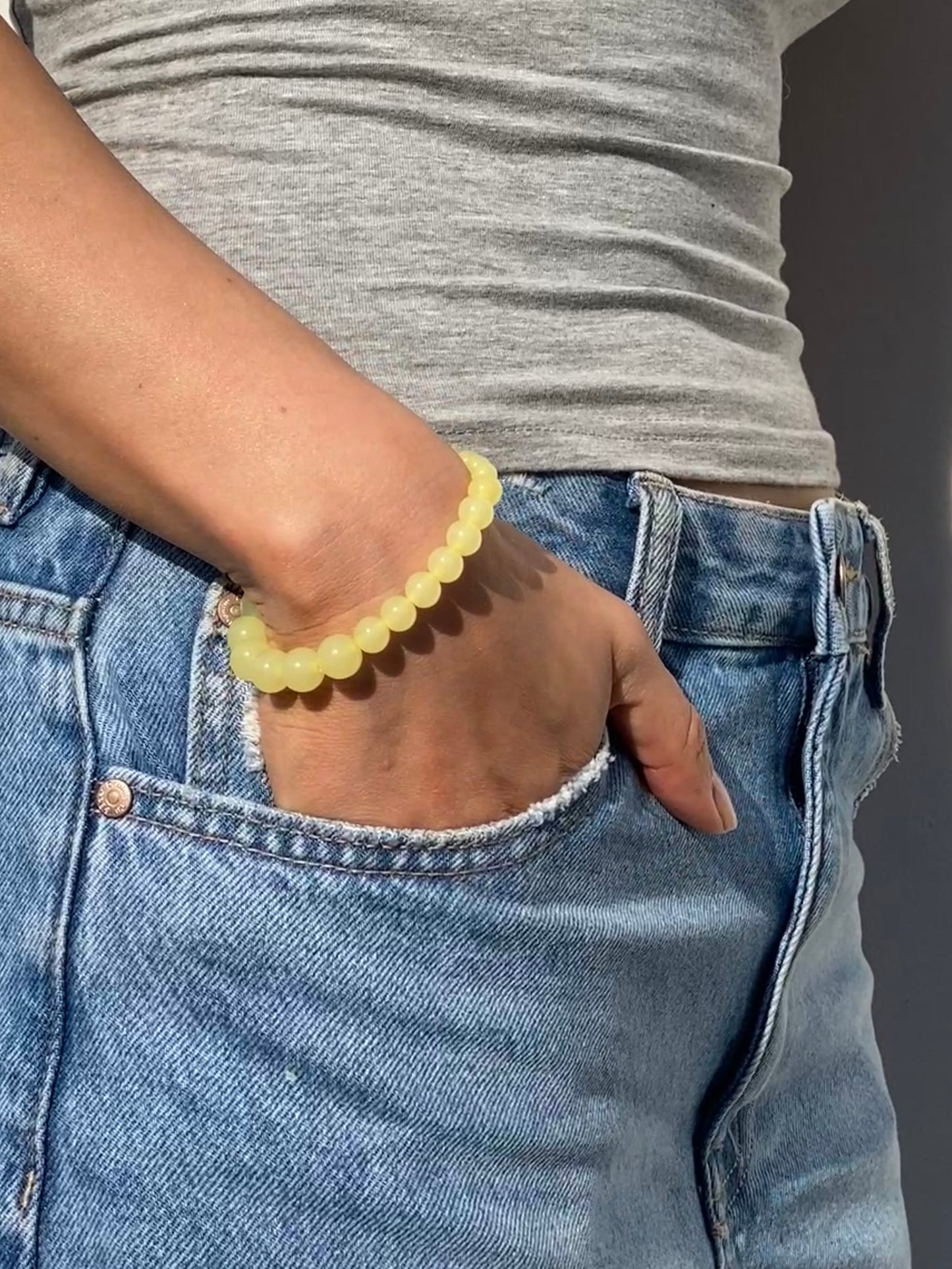 Bracelet No1 - Pastel Yellow