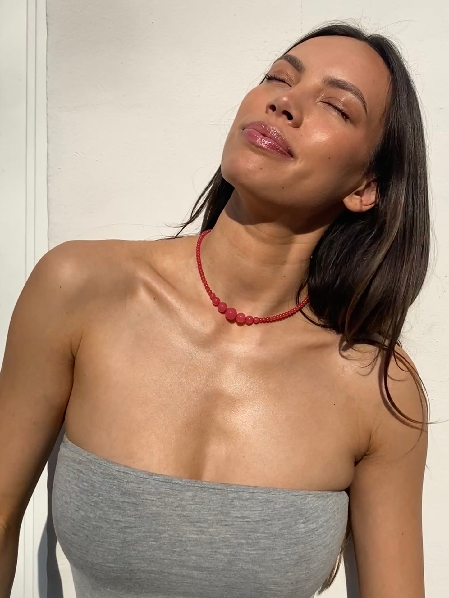 Necklace No3 - Cranberry