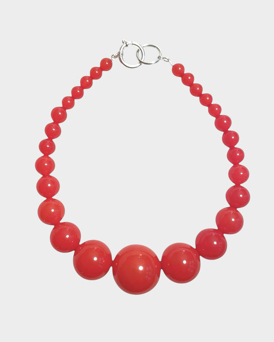 Mega Necklace - Cranberry - Limited jewellery by Lemonade - made by hand in Denmark