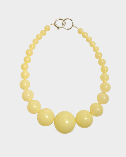 Mega Necklace - Yellow - Limited jewellery by Lemonade - made by hand in Denmark