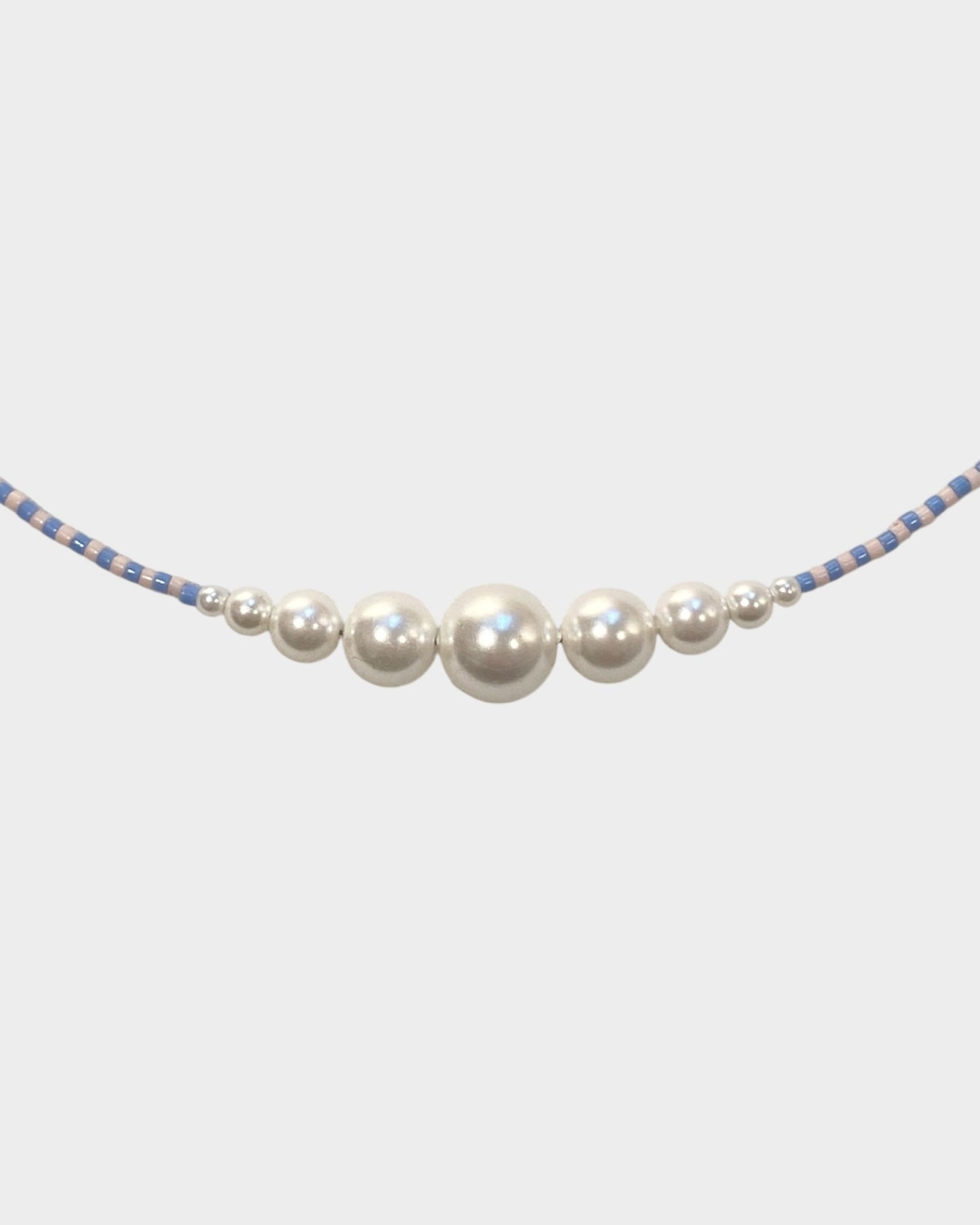 Necklace No7 - Blue & Rose Tea