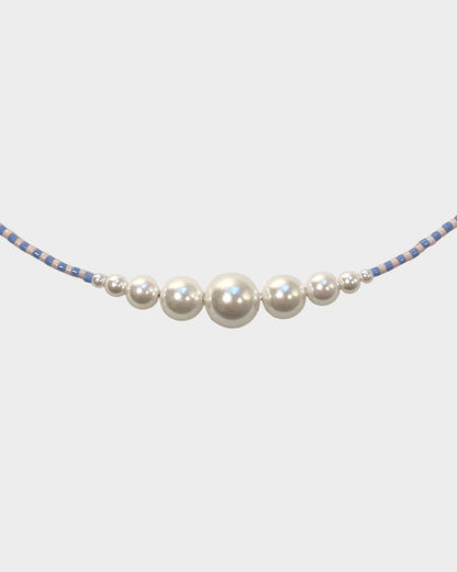 Necklace No7 - Blue & Rose Tea