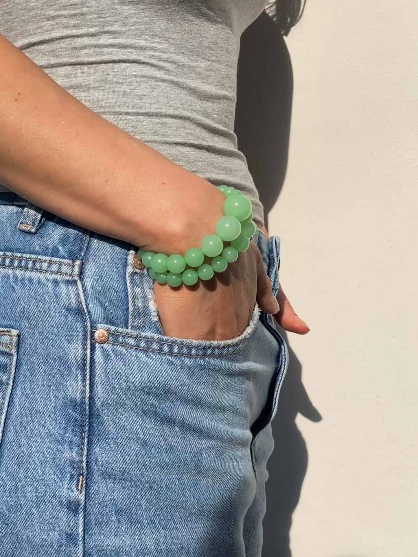 Mega Bracelet - Chrysoprase Green