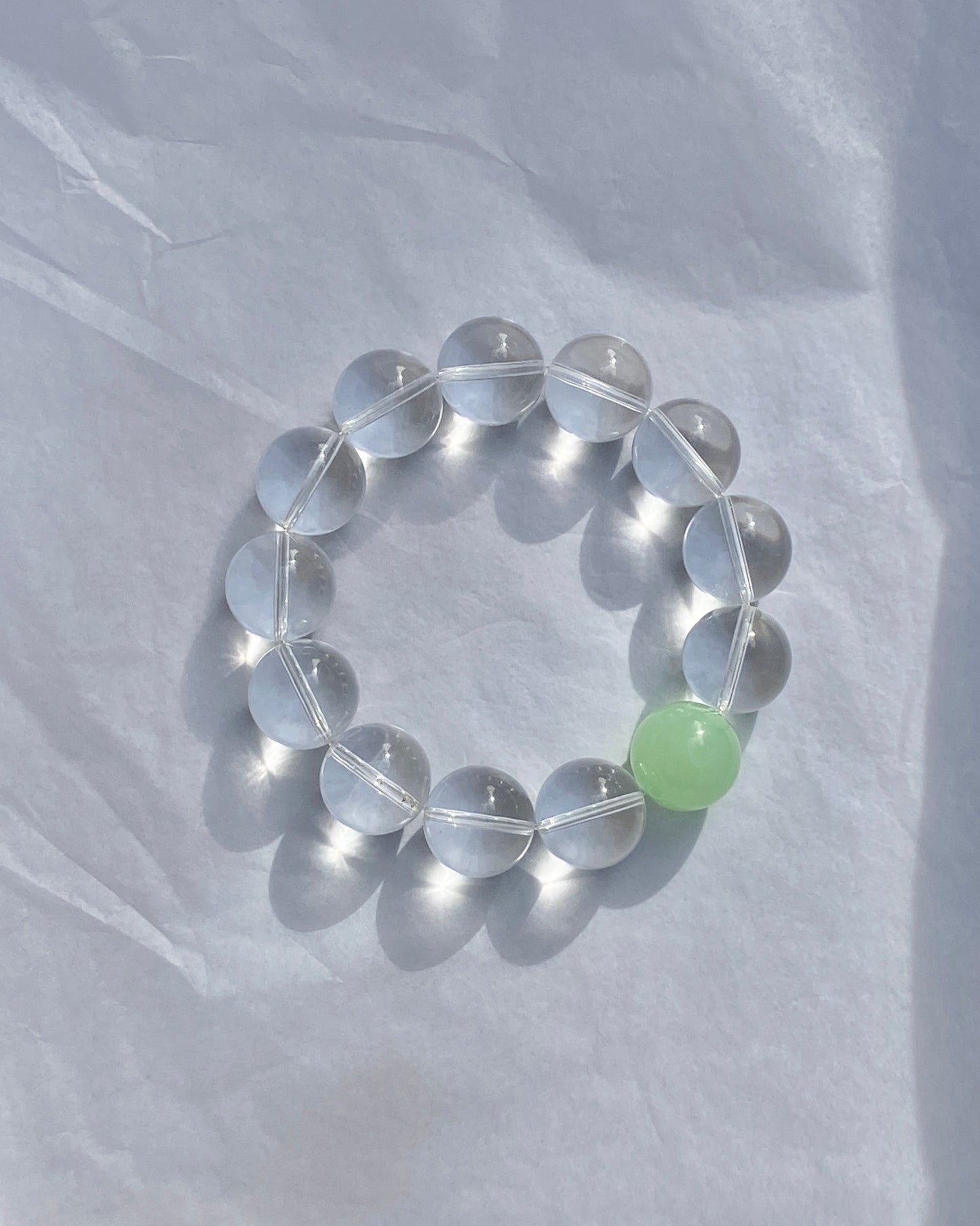 Dot Bracelet No1 - Chrysoprase Green