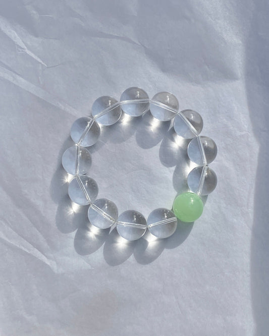 Dot Bracelet No1 - Chrysoprase Green