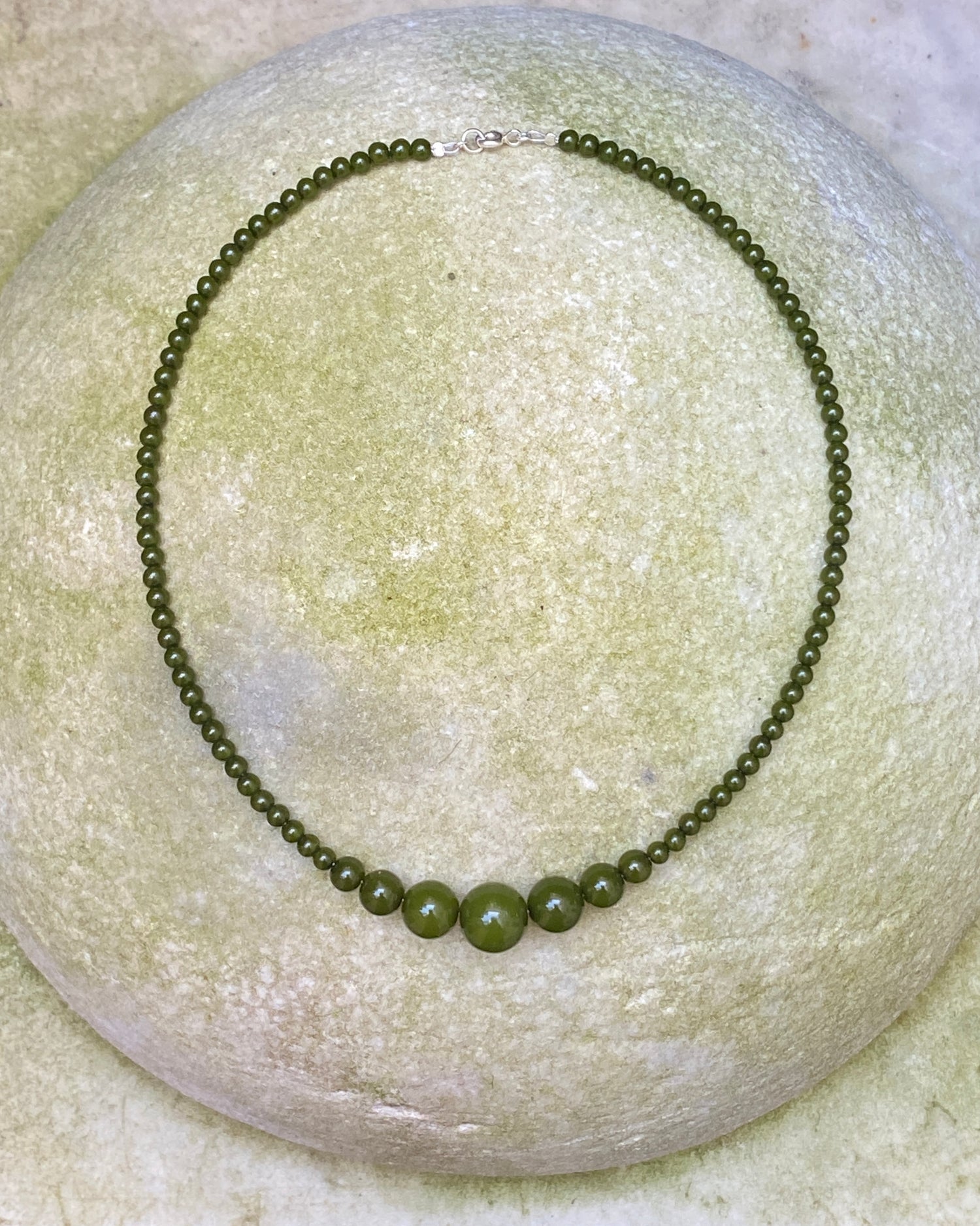 Necklace No3 - Dark Green - Limited jewellery by Lemonade - made by hand in Denmark