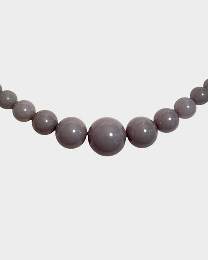 Mega Necklace - Dark Grey - Limited jewellery by Lemonade - made by hand in Denmark