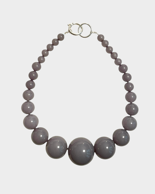 Mega Necklace - Dark Grey - Limited jewellery by Lemonade - made by hand in Denmark