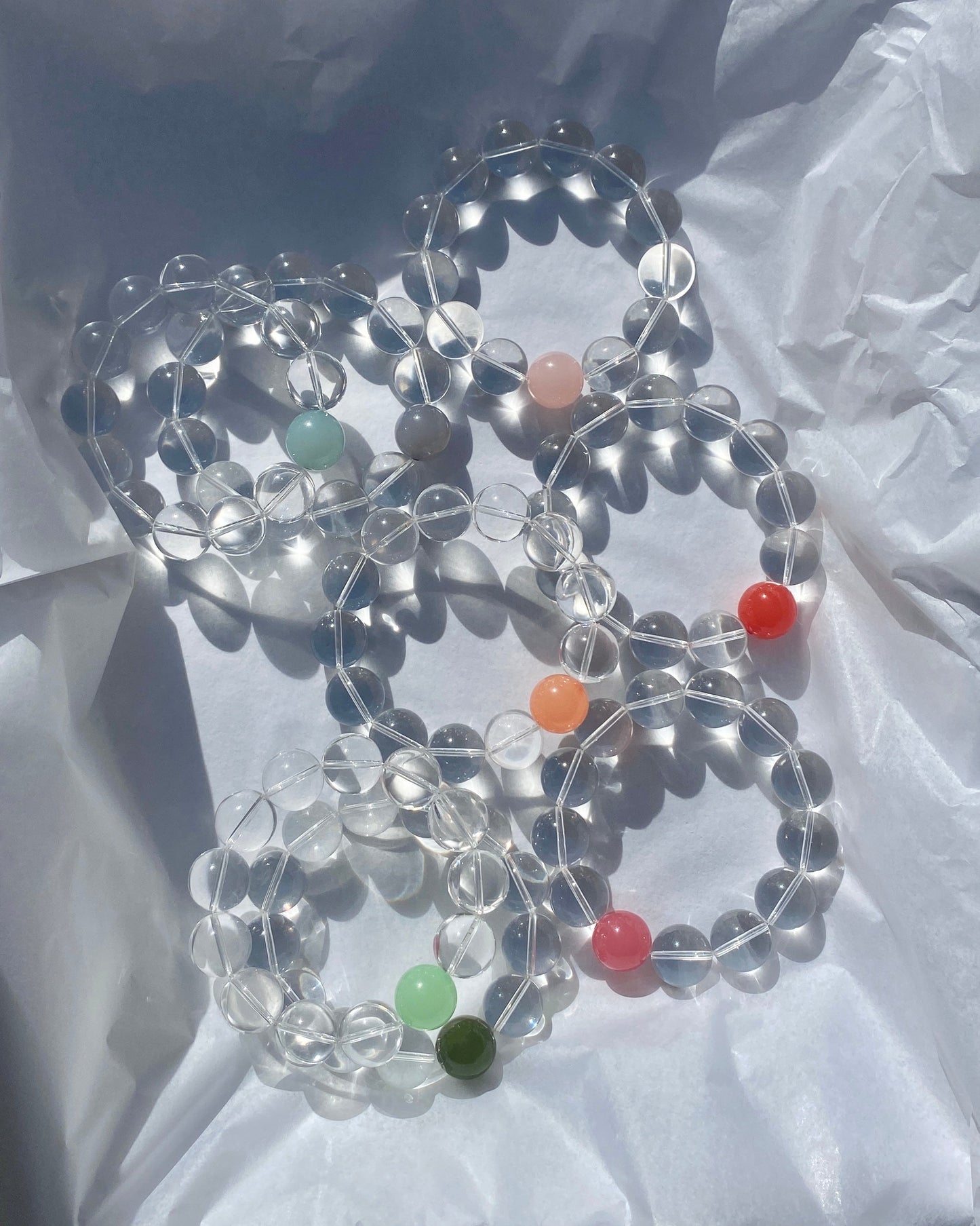 Dot Bracelet No1 - Cranberry