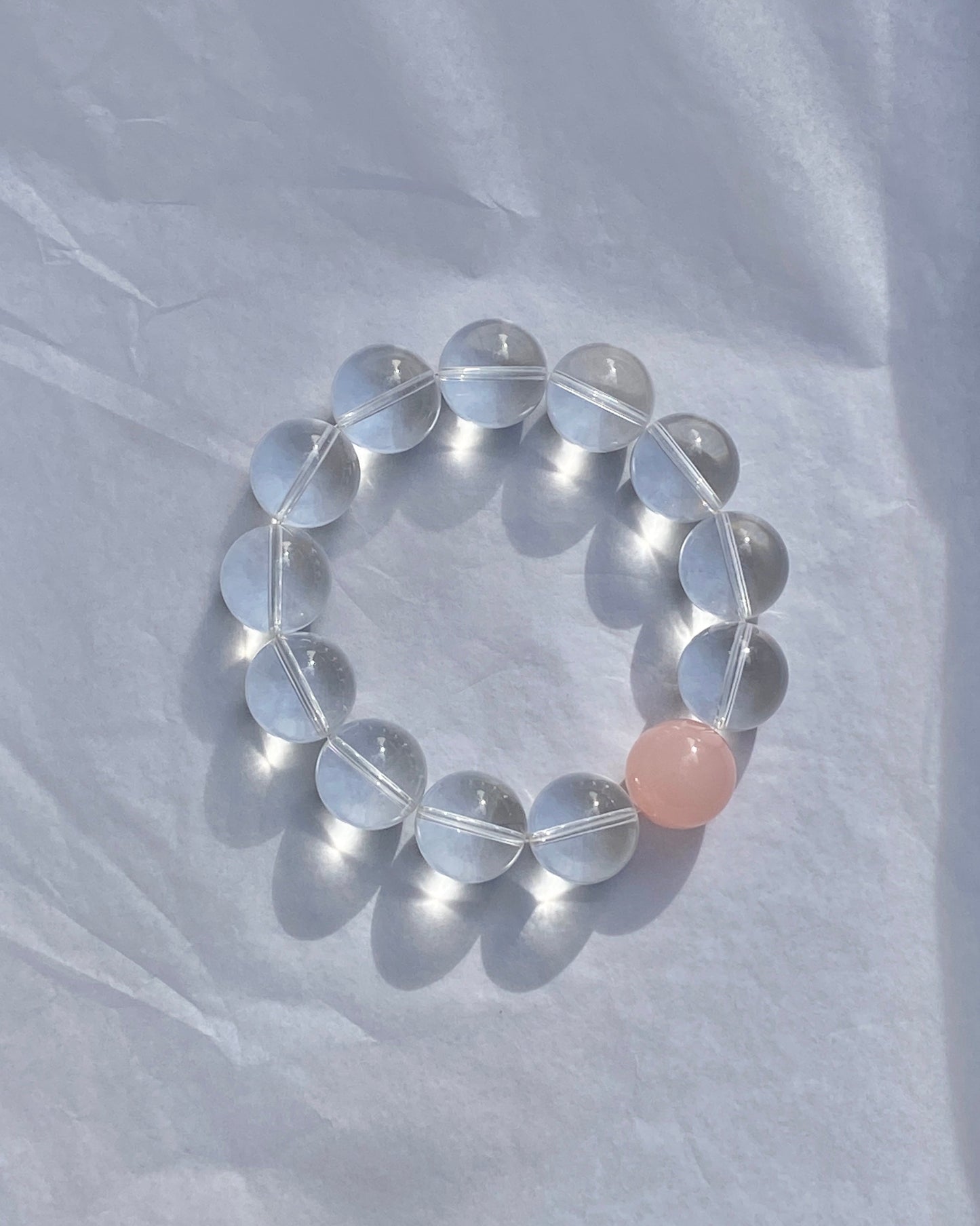Dot Bracelet No1 - Pink Powder