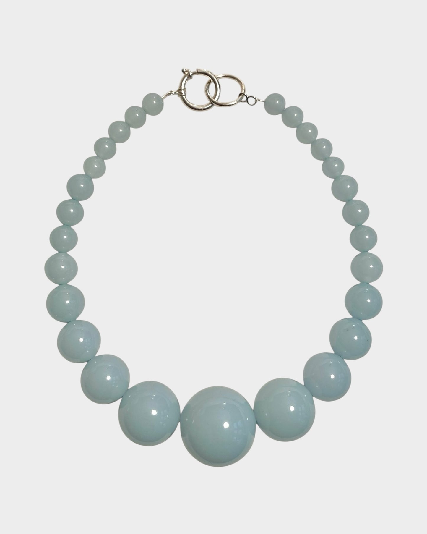 Mega Necklace - Dove Blue - Limited jewellery by Lemonade - made by hand in Denmark