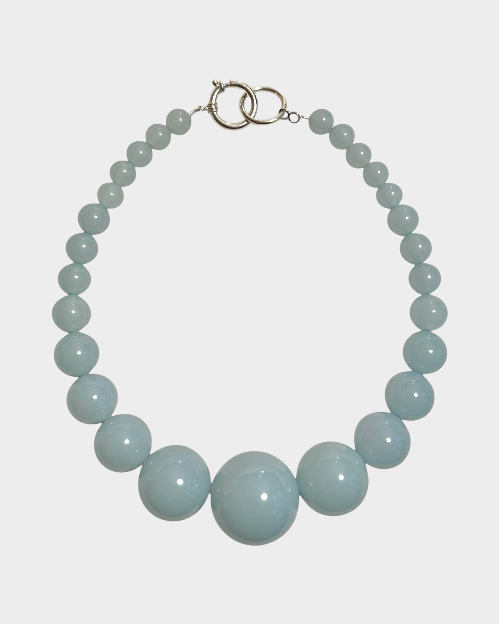 Mega Necklace - Dove Blue - Limited jewellery by Lemonade - made by hand in Denmark