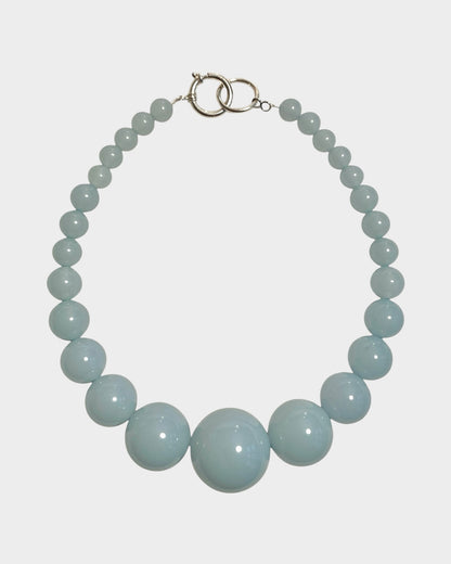 Mega Necklace - Dove Blue - Limited jewellery by Lemonade - made by hand in Denmark
