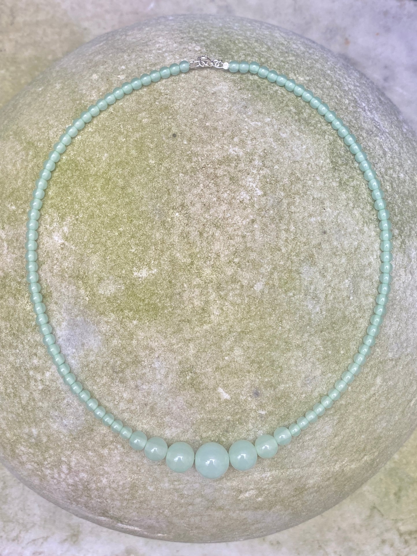 Necklace No3 - Pastel Green - Limited jewellery by Lemonade - made by hand in Denmark