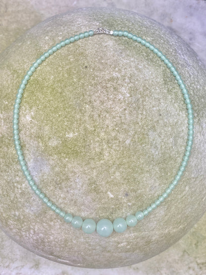 Necklace No3 - Pastel Green - Limited jewellery by Lemonade - made by hand in Denmark