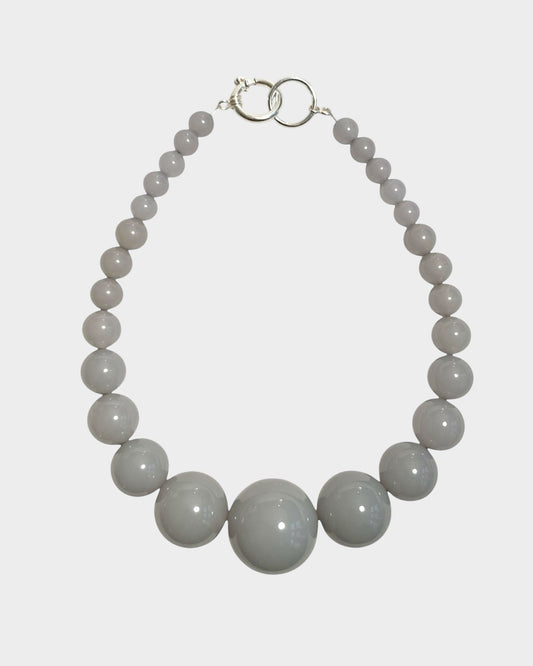 Mega Necklace - Grey - Limited jewellery by Lemonade - made by hand in Denmark