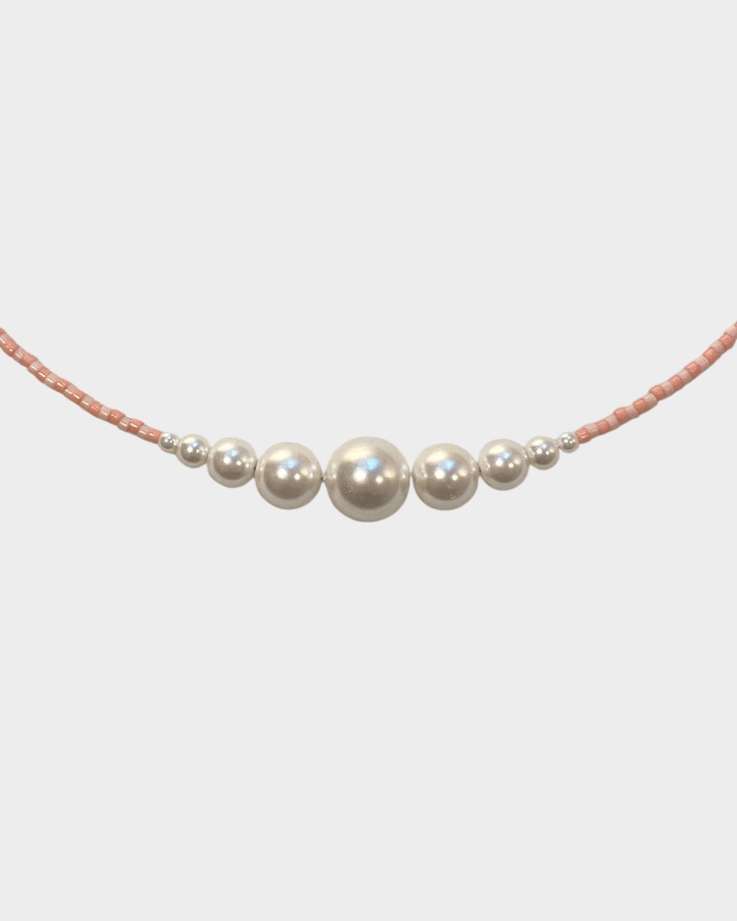 Necklace No7 - Light Coral & Peach