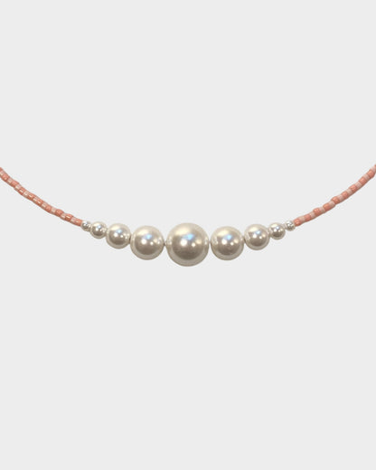 Necklace No7 - Light Coral & Peach