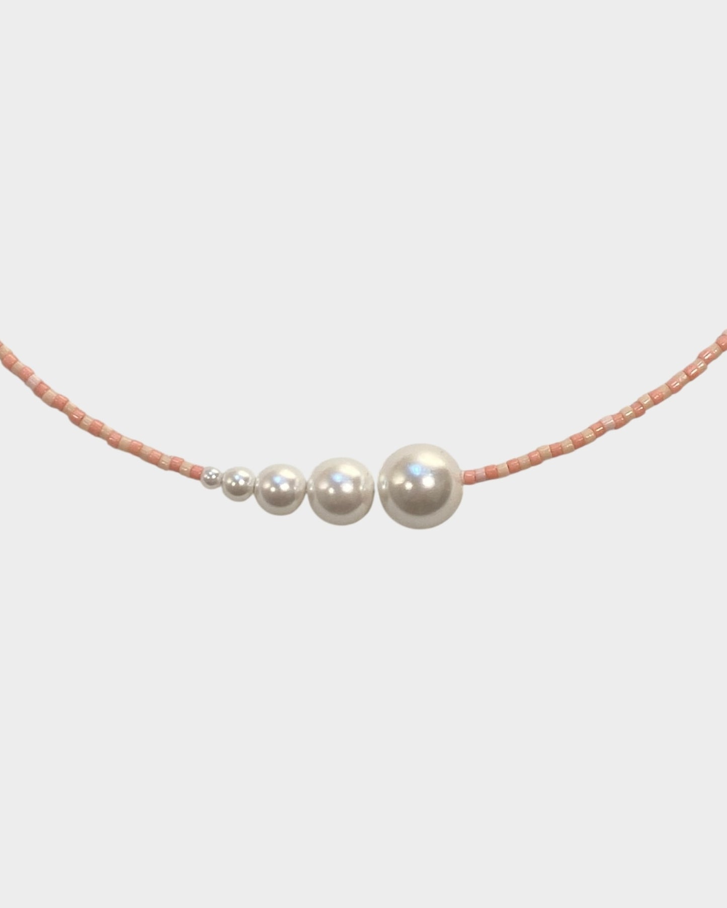 Necklace No7 - Light Coral & Peach