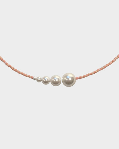 Necklace No7 - Light Coral & Peach