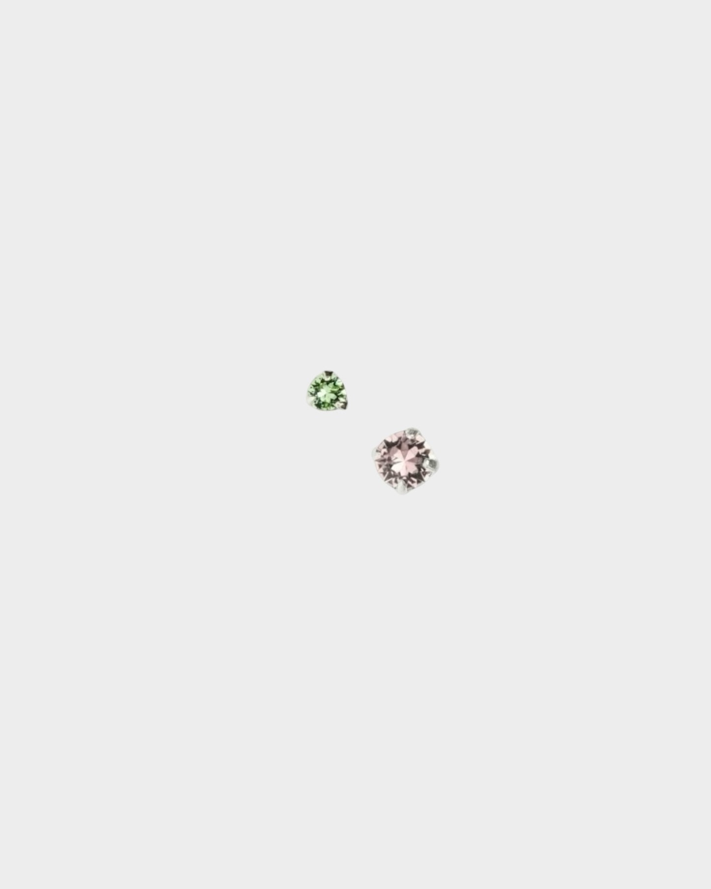 Aura Odd Pair No11 - Green Vintage Pink