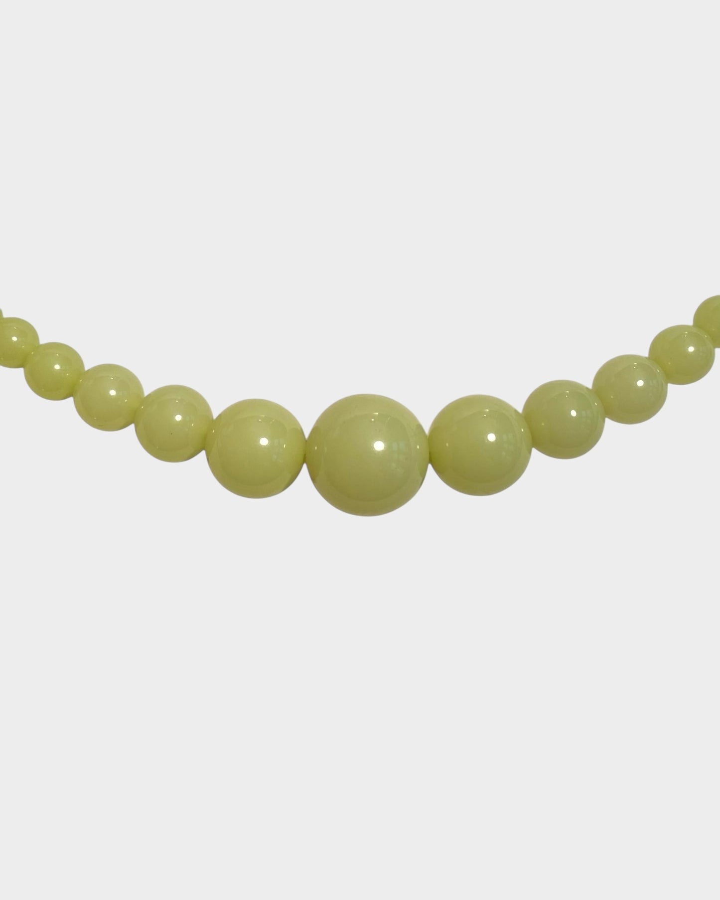 Mega Necklace - Olive Green - Limited jewellery by Lemonade - made by hand in Denmark
