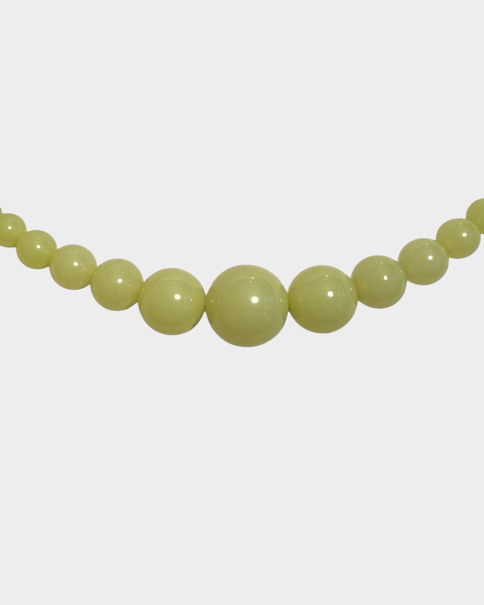 Mega Necklace - Olive Green - Limited jewellery by Lemonade - made by hand in Denmark