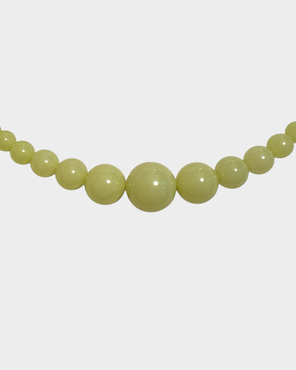 Mega Necklace - Olive Green - Limited jewellery by Lemonade - made by hand in Denmark