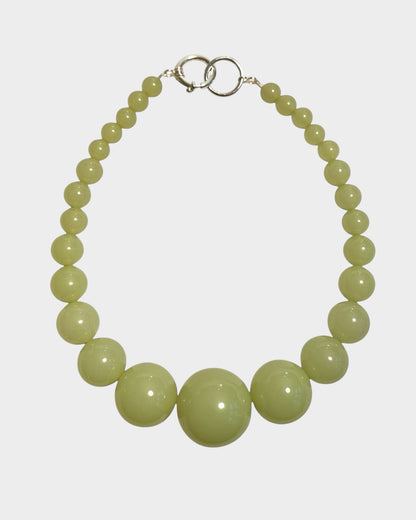 Mega Necklace - Olive Green - Limited jewellery by Lemonade - made by hand in Denmark