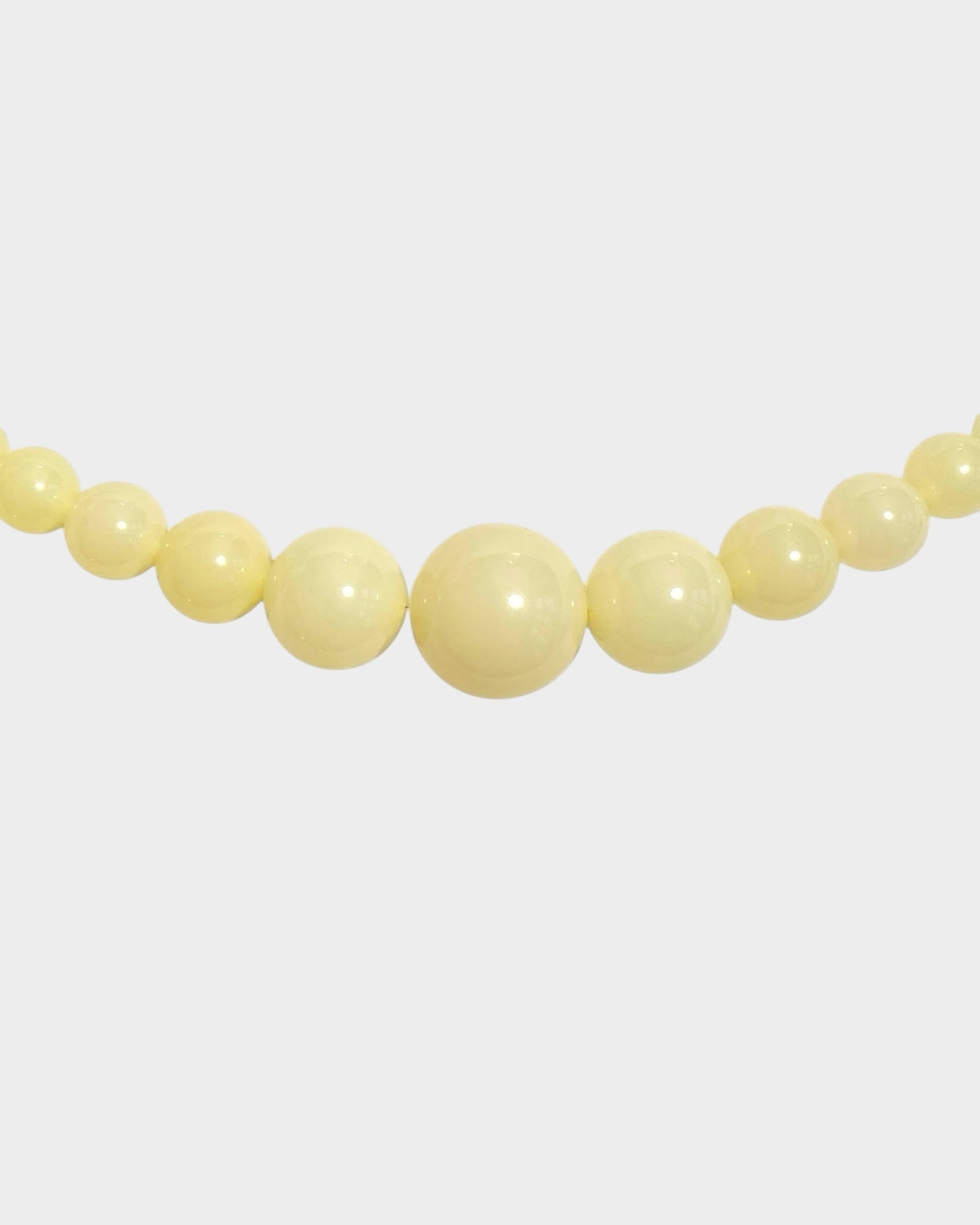 Mega Necklace - Pastel Yellow - Limited jewellery by Lemonade - made by hand in Denmark