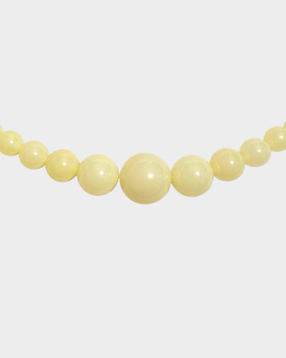 Mega Necklace - Pastel Yellow - Limited jewellery by Lemonade - made by hand in Denmark