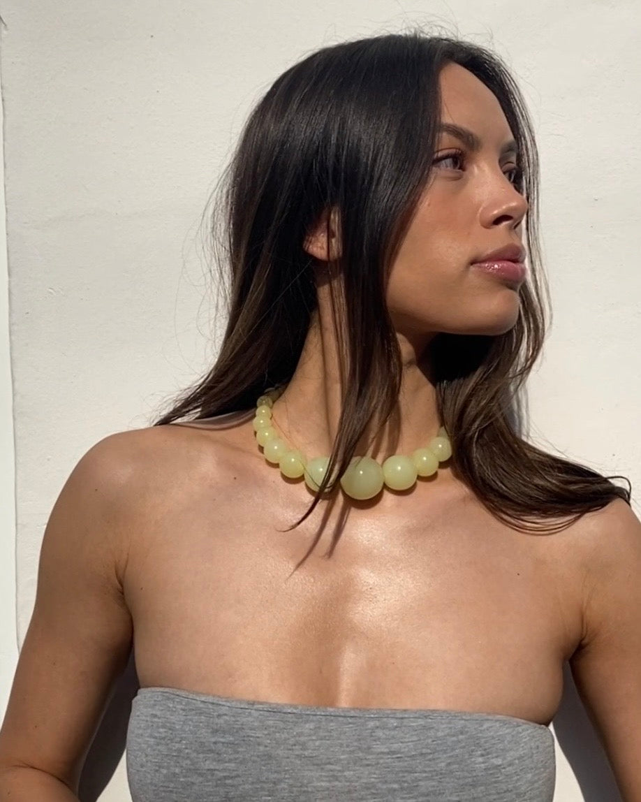 Mega Necklace - Pastel Yellow