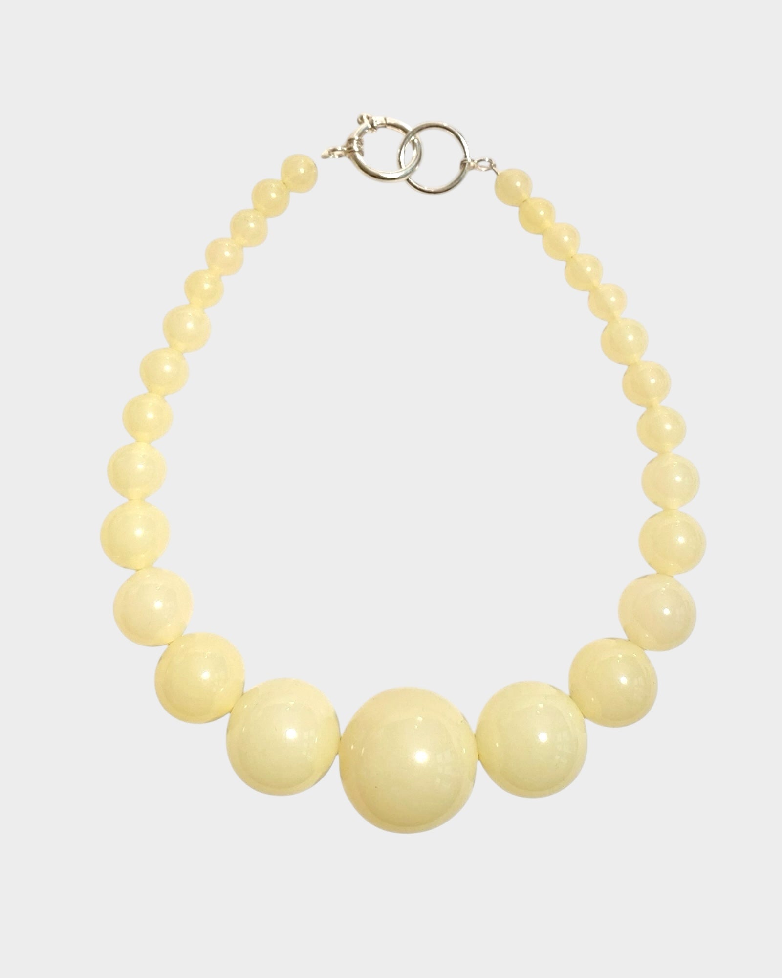 Mega Necklace - Pastel Yellow - Limited jewellery by Lemonade - made by hand in Denmark