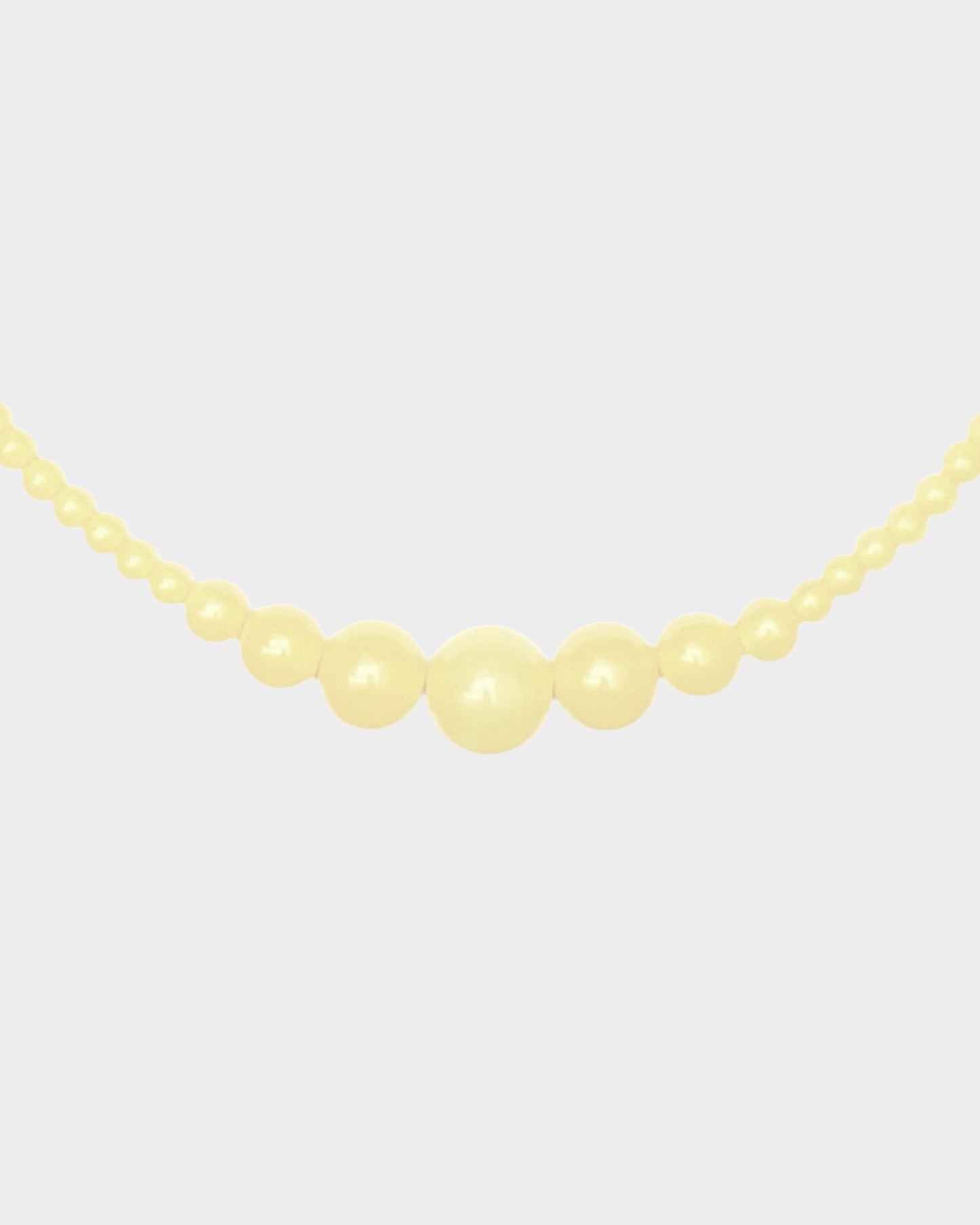 Necklace No3 - Pastel Yellow - Limited jewellery by Lemonade - made by hand in Denmark