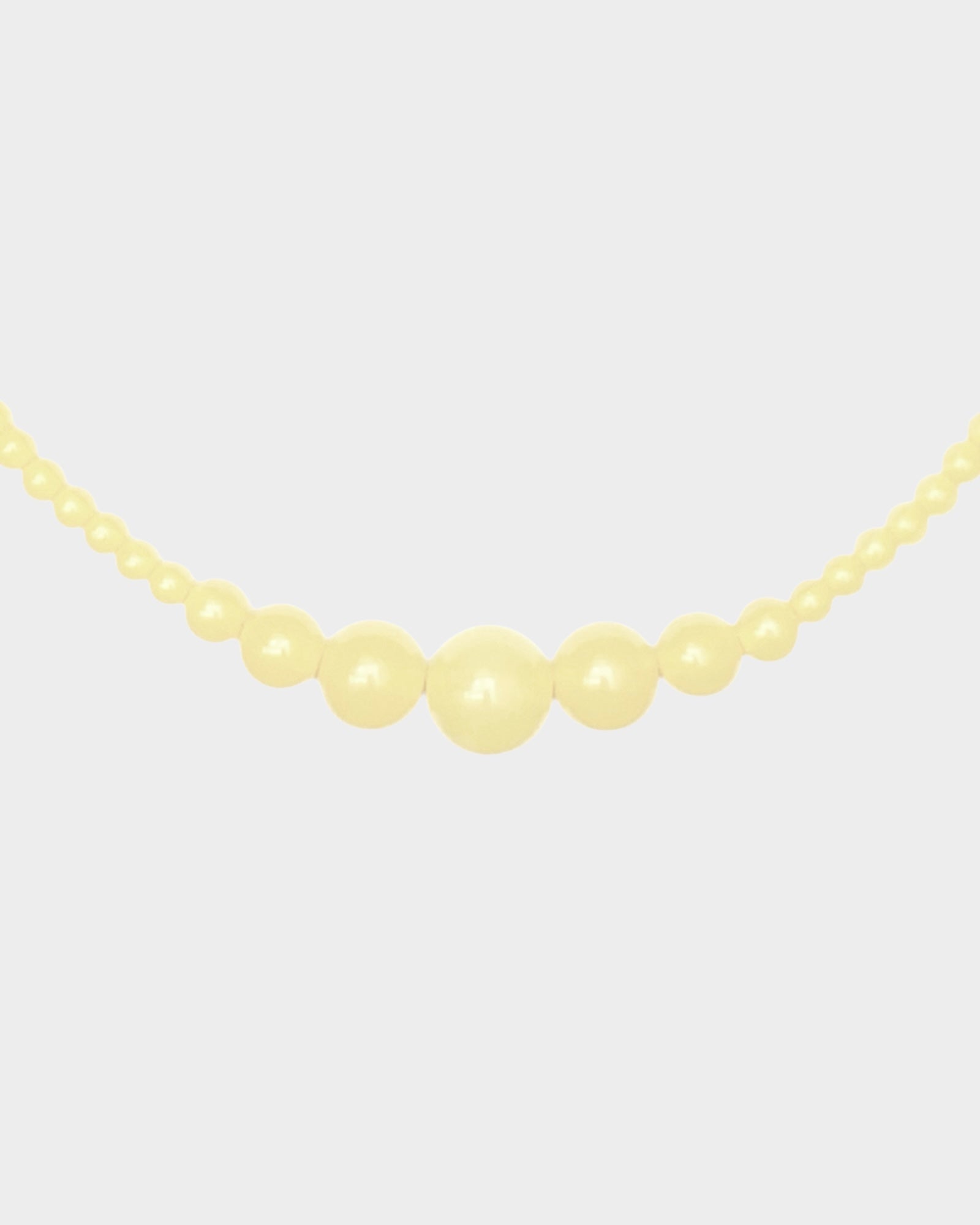Necklace No3 - Pastel Yellow - Limited jewellery by Lemonade - made by hand in Denmark