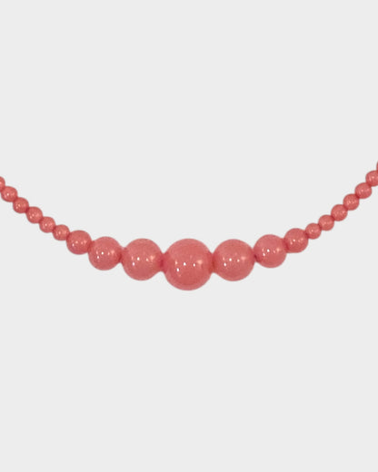 Necklace No3 - Pink Hibiscus - Limited jewellery by Lemonade - made by hand in Denmark