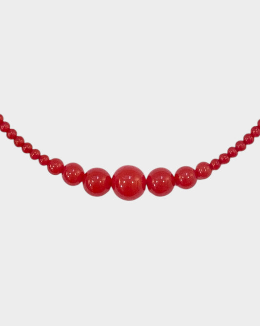 Necklace No3 - Red - Limited jewellery by Lemonade - made by hand in Denmark