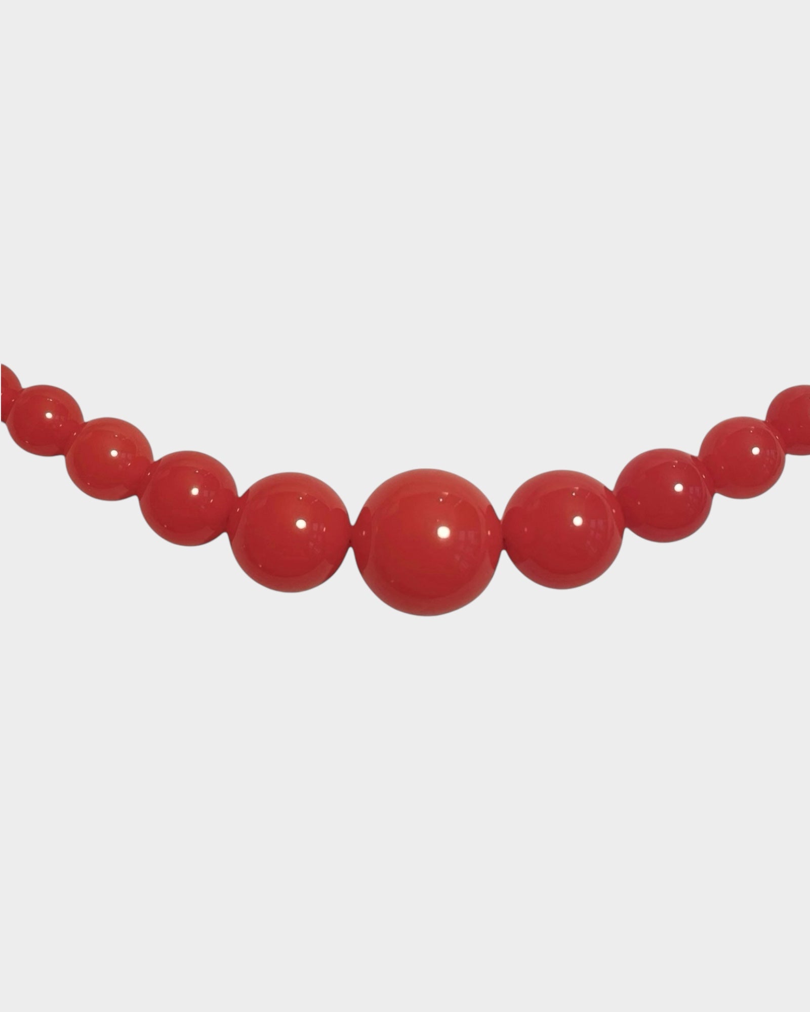 Mega Necklace - Red - Limited jewellery by Lemonade - made by hand in Denmark