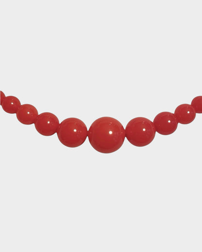 Mega Necklace - Red - Limited jewellery by Lemonade - made by hand in Denmark