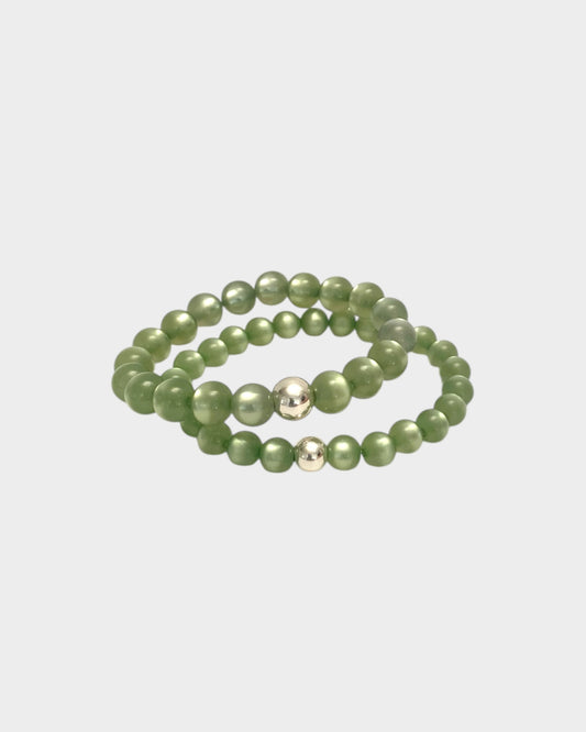 Moon Bracelet - Sage Green