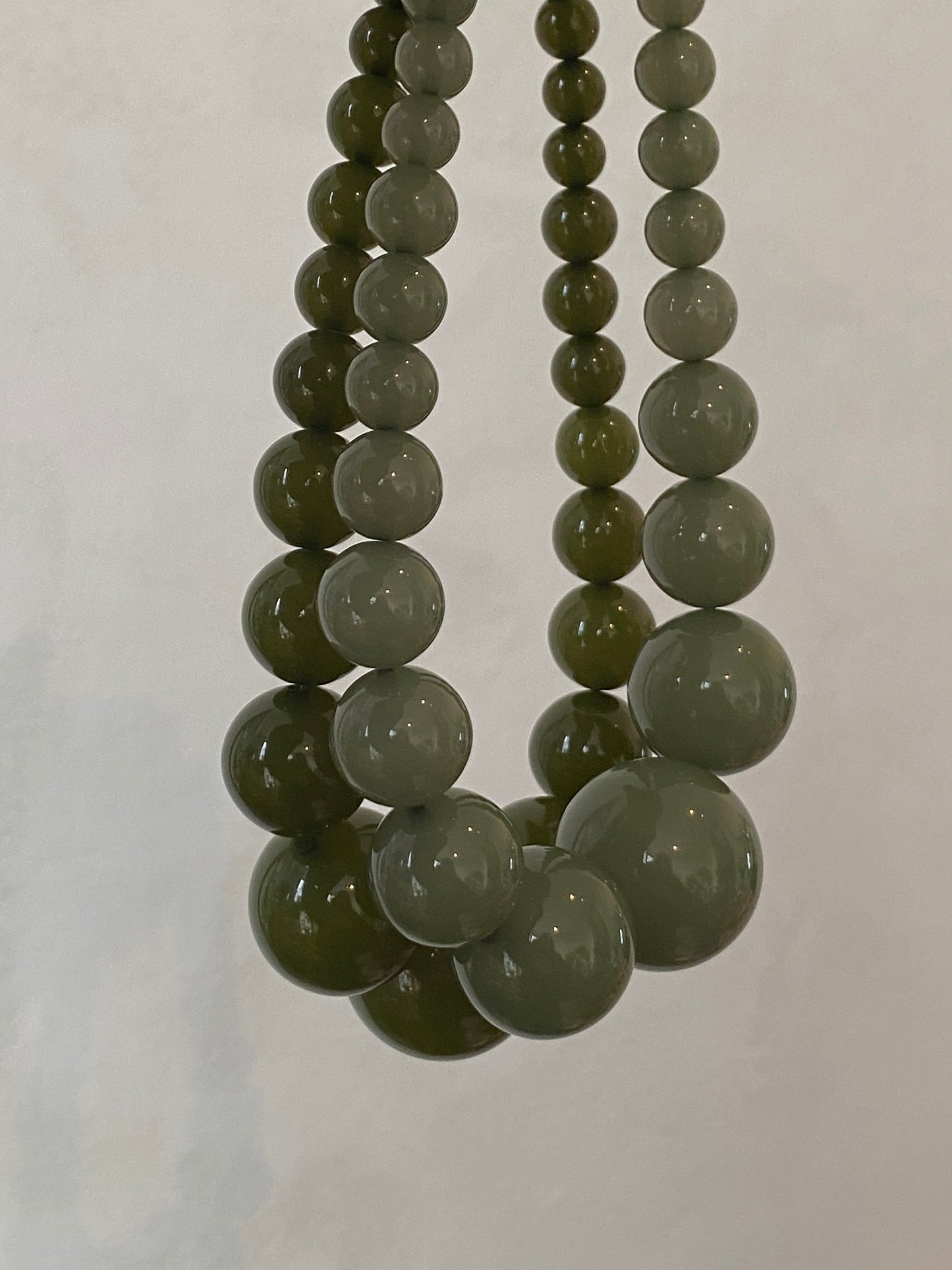 Mega Necklace - Sage Green - Limited jewellery by Lemonade - made by hand in Denmark
