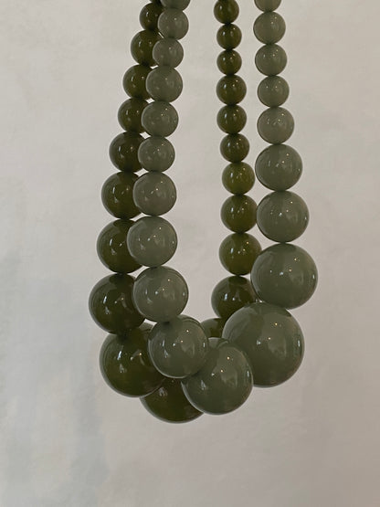 Mega Necklace - Sage Green - Limited jewellery by Lemonade - made by hand in Denmark