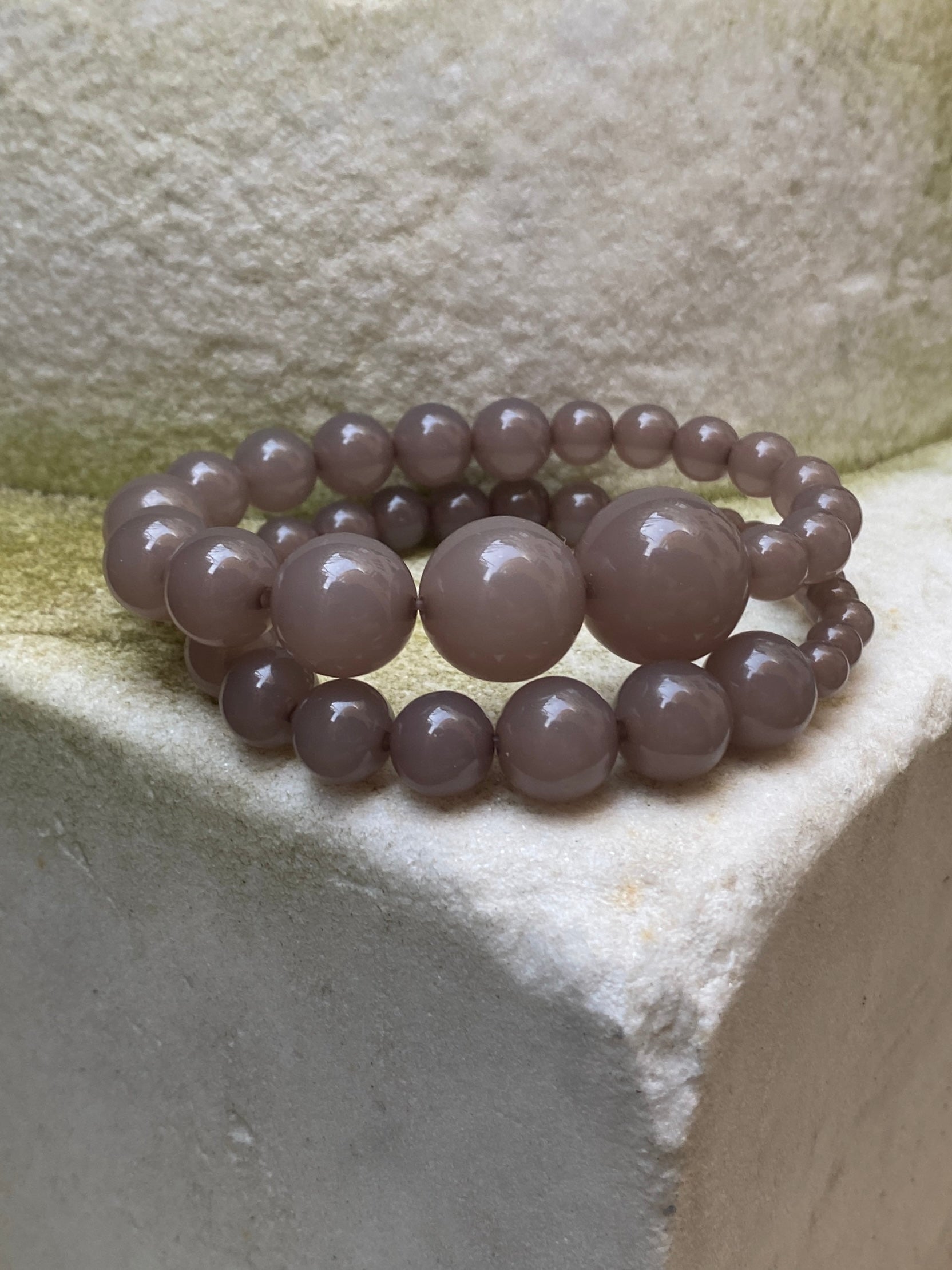 Mega Bracelet - Taupe - Limited jewellery by Lemonade - made by hand in Denmark