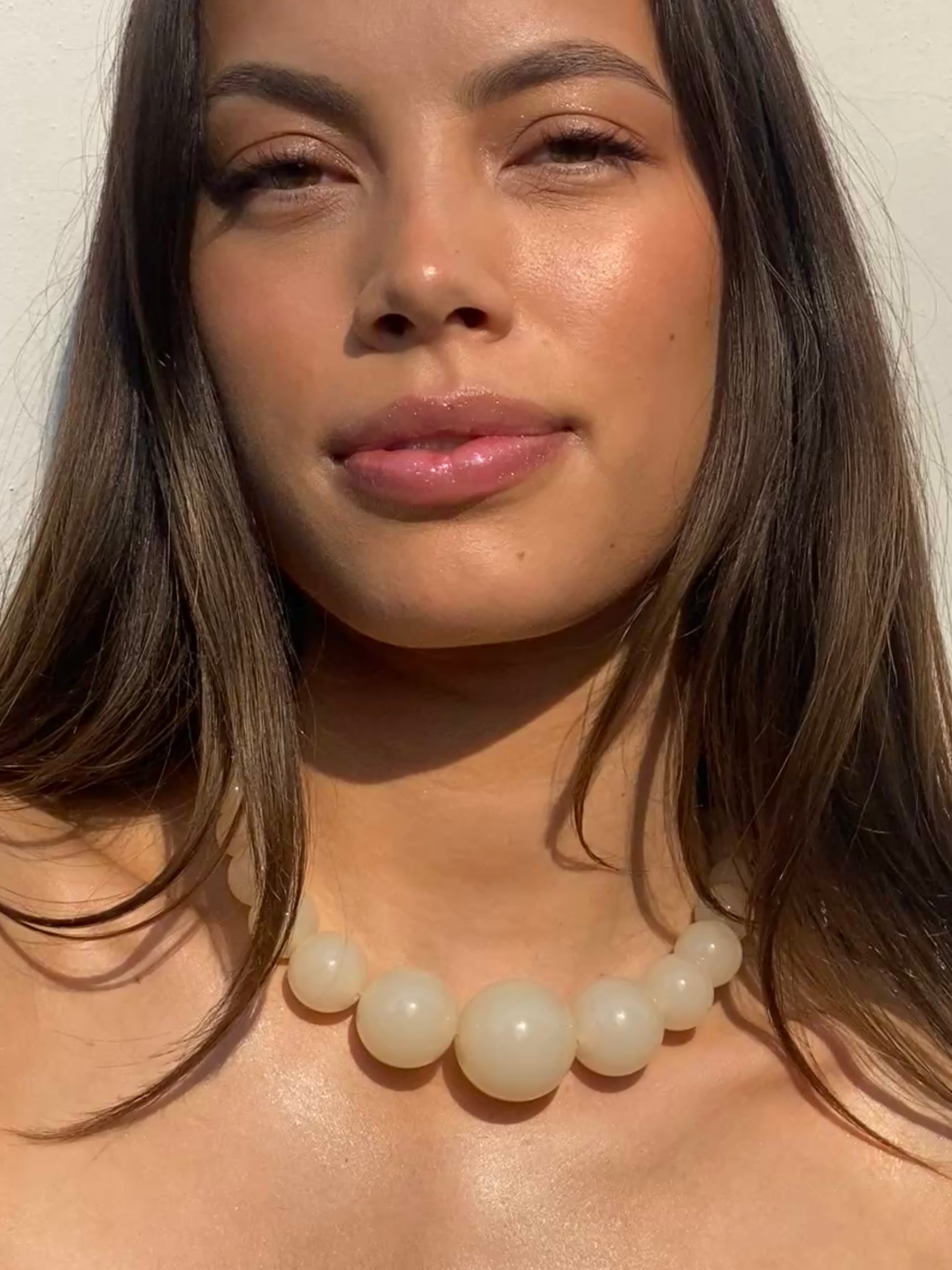 Mega Necklace - Vanilla - Limited jewellery by Lemonade - made by hand in Denmark
